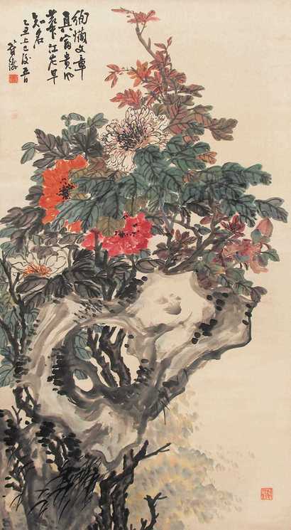 符铁年 花卉 立轴